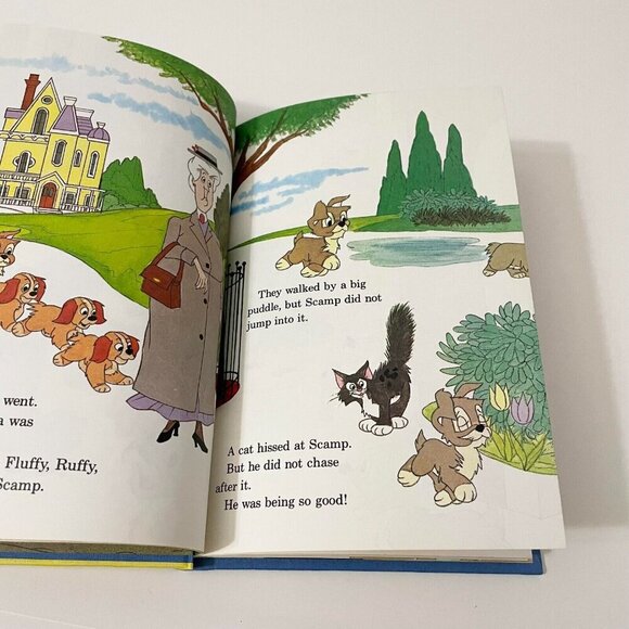 Vintage 1980 Walt Disney Scamp Saves the House Hardcover Book - Picture 14 of 16